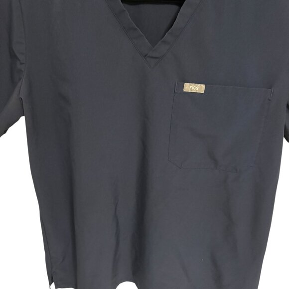 Figs Technical Collection Scrub Top Size Large Navy Blue 3 Pocket LOT OF 2 - Picture 4 of 7